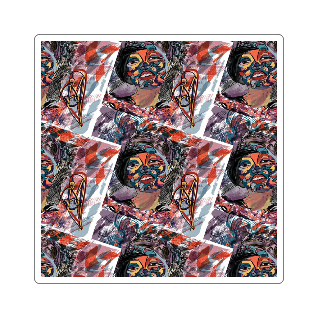 Deja in Blue (Tile) Sticker - JCasso