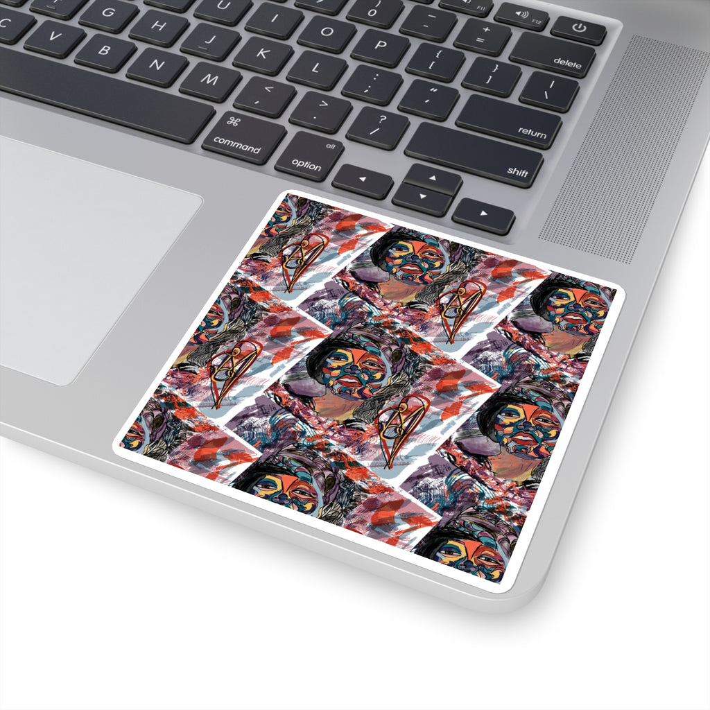 Deja in Blue (Tile) Sticker