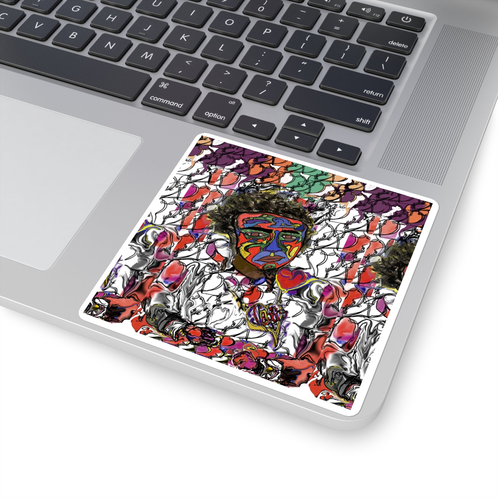 The Mask We Wear: Self-Portrait Sticker