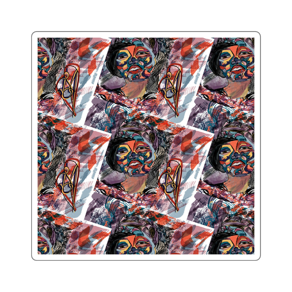 Deja in Blue (Tile) Sticker - JCasso