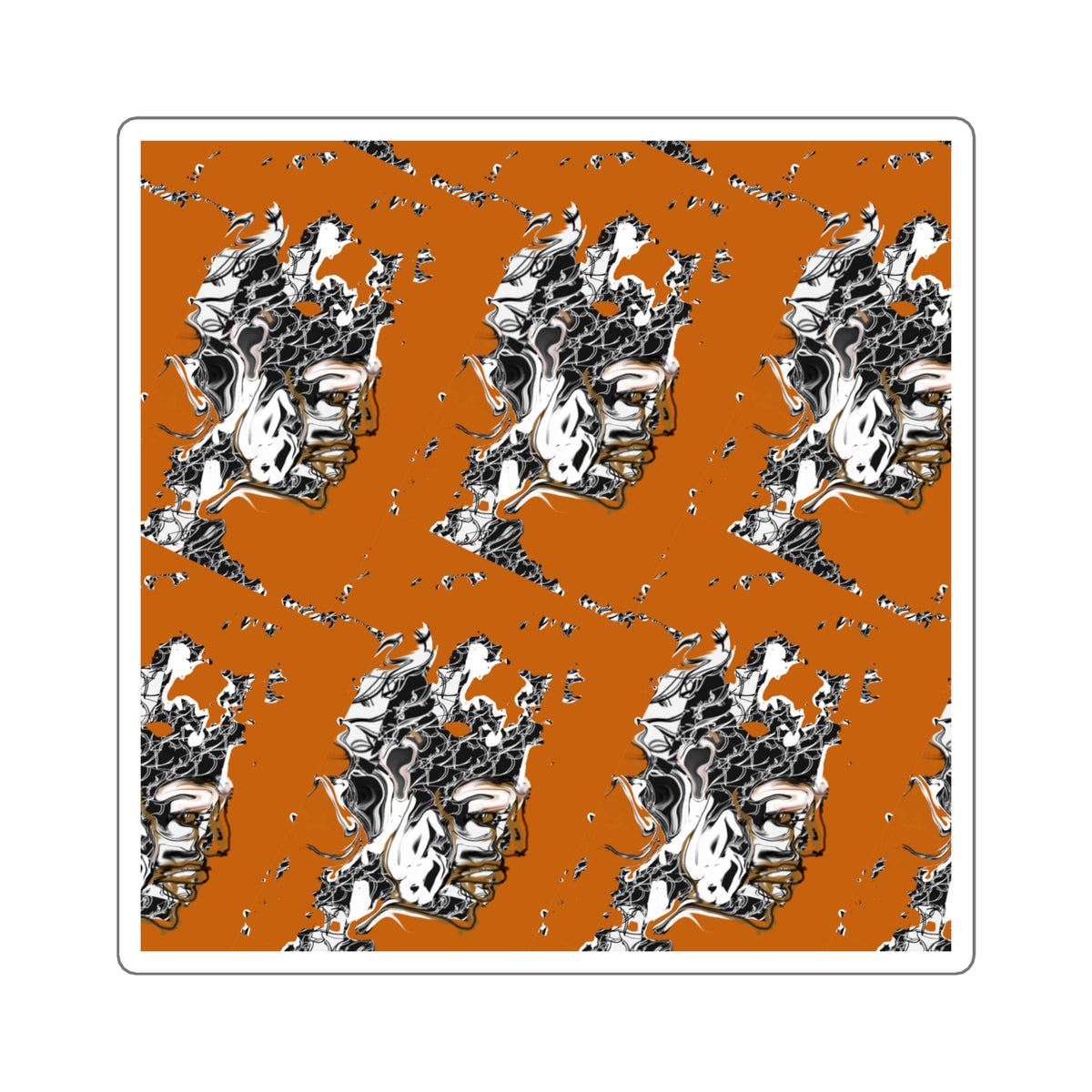Fractured King — Grid Sticker - JCasso