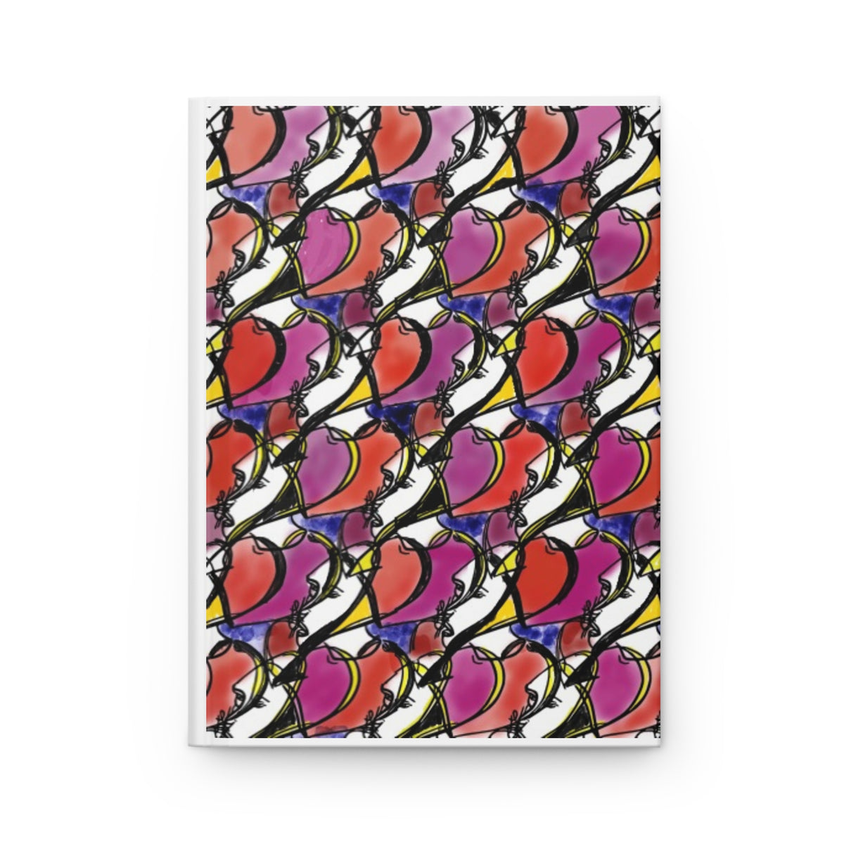 Stained Glass Heart — Hardcover Journal - JCasso