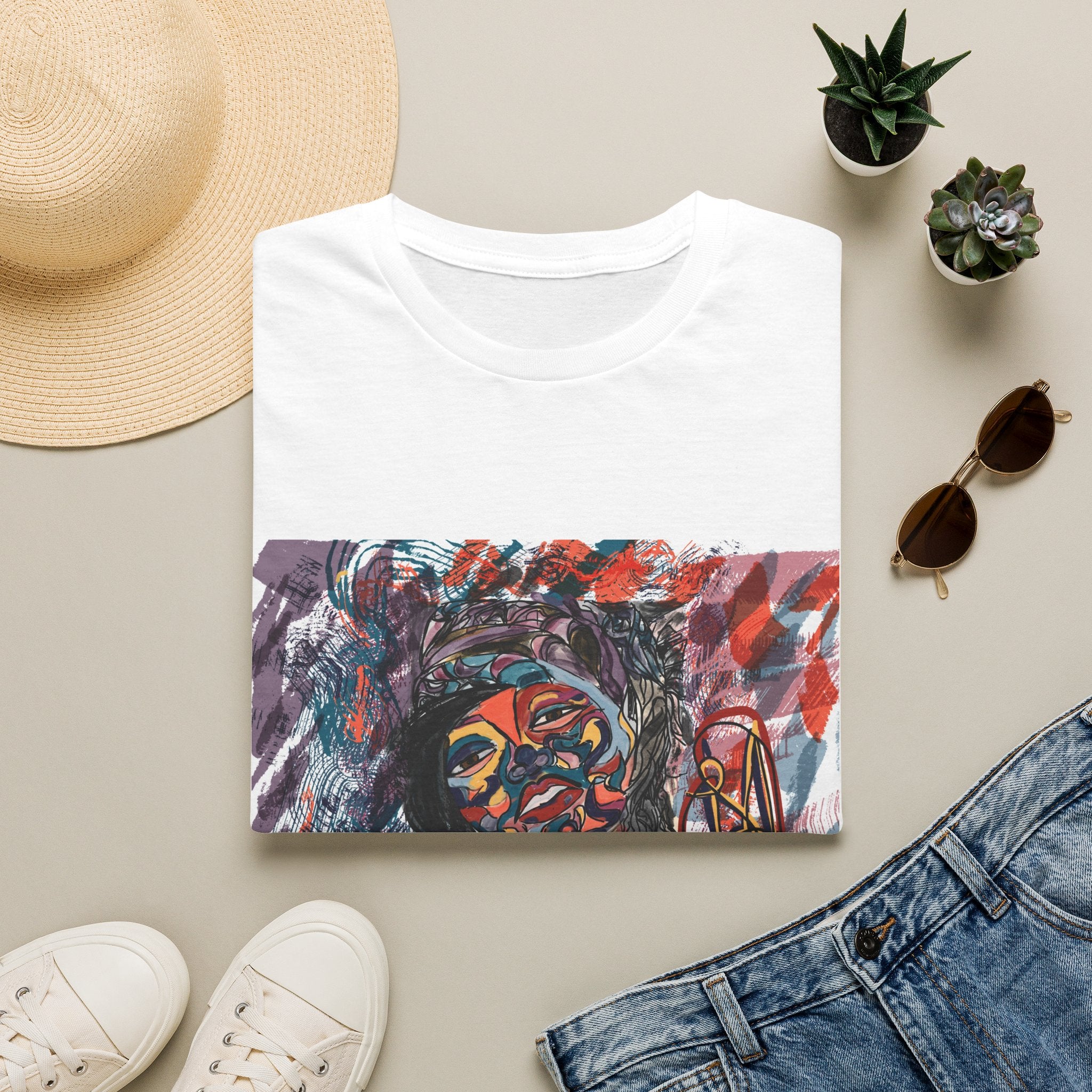 Deja in Blue Tee (Gildan 64000)