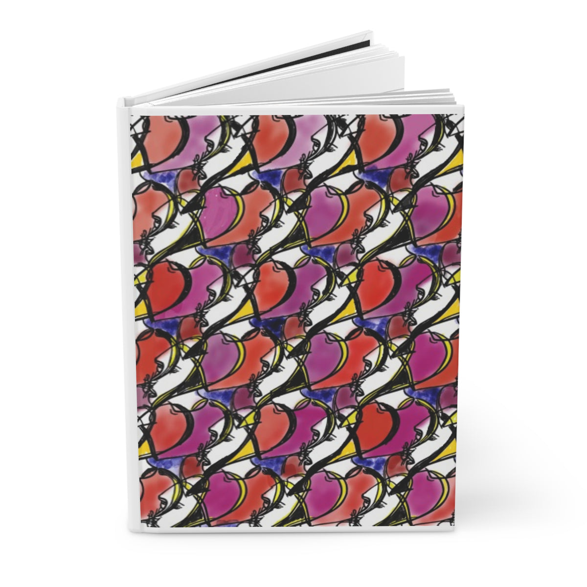 Stained Glass Heart — Hardcover Journal - JCasso