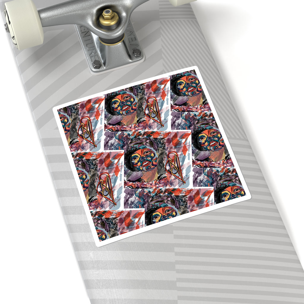 Deja in Blue (Tile) Sticker