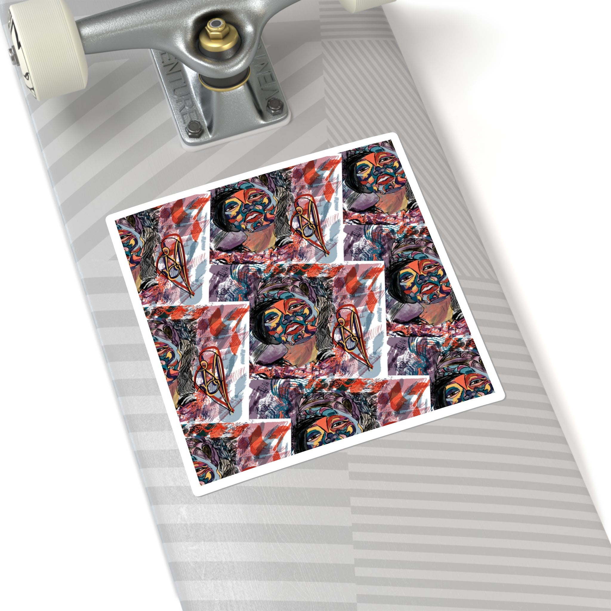 Deja in Blue (Tile) Sticker