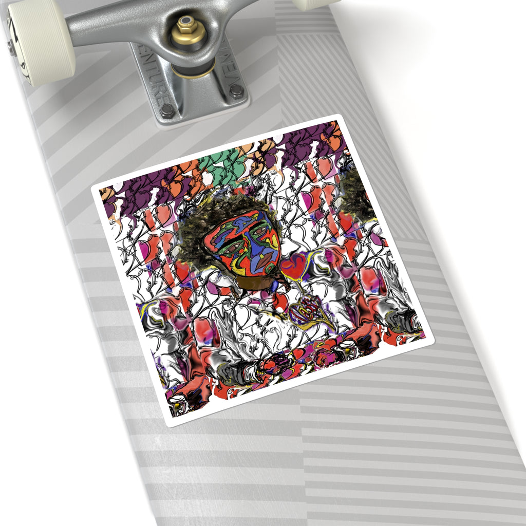The Mask We Wear: Self-Portrait Sticker