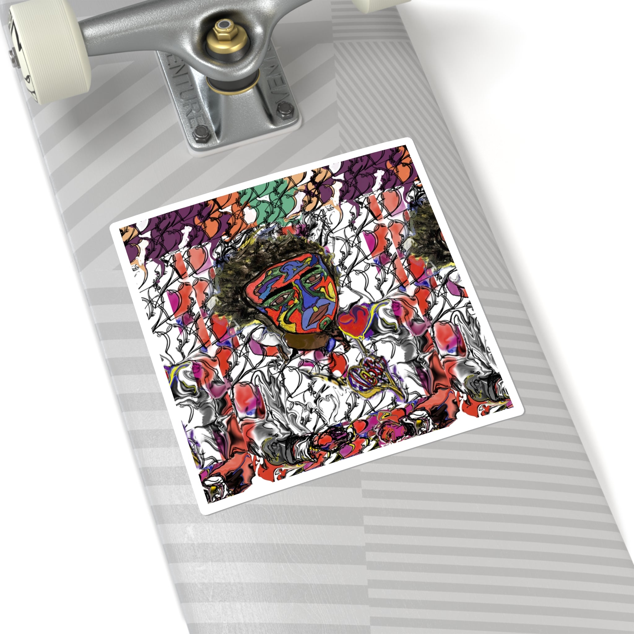The Mask We Wear: Self-Portrait Sticker
