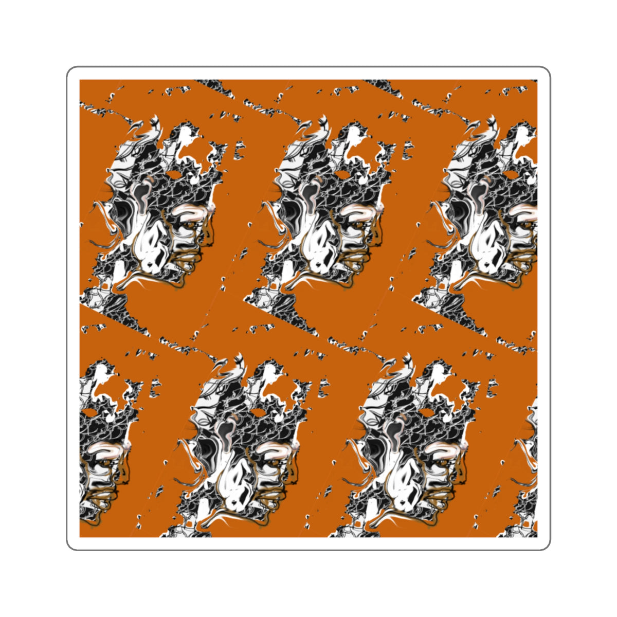 Fractured King — Grid Sticker - JCasso